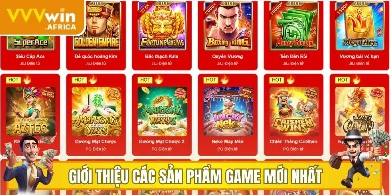 Giới thiệu các sản phẩm game mới nhất